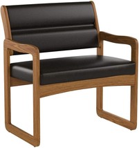 Wooden Mallet Dwba1-1 Valley Bariatric Guest Chair, Medium Oak/Mocha - £246.94 GBP