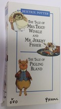 The Tale Of Mrs Tiggie Winkle &amp; Mr Jeremy Fisher VHS Tape Pigling Bland - £1.93 GBP