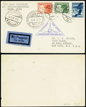 1931 Graf Zeppelin Austria to USA New York Card - Stuart Katz - $150.00
