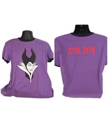 Maleficent Graphic T-Shirt Evil Diva Purple Disney Store Villain Hallowe... - $365.47 MXN
