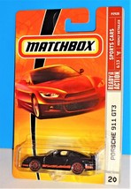Matchbox 2009 Sports Cars Series #20 Porsche 911 GT3 Black w/ Red Wheels - £19.46 GBP