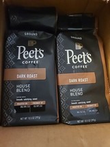 8 Peet&#39;s Dark Roast Ground Coffee Major Dickason&#39;s Blend 10.5 Oz (PT37) - $57.86