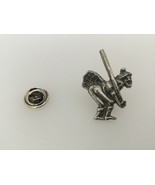 Caber Toss Pewter Lapel Pin Badge Handmade In UK - $139.93 MXN