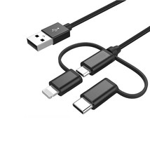 3 in 1 Micro USB Type C 8 Pin Charging Cable - $7.29