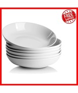 Multi-Purpose 36 Oz White Ceramic Bowls for Pasta, Salads, &amp; More - Set ... - $1,042.90 MXN