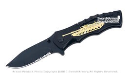 Spring Assisted Opening Pocket Knife Tactical Folder Miltary Tank Handle - $7.90