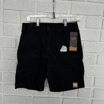 Lee Cargo Shorts Black Mens 29 Stretch Waist 7.5” Inseam New With Tags  - £14.06 GBP