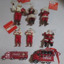8 Coca-Cola Ornaments All have some parts missing or broken - $9.41