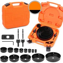 HORUSDY Hole Saw Set, Hole Saw Kit with Saw Blades 6&quot;(152mm) -3/4&quot; (19mm), Ideal - £28.76 GBP