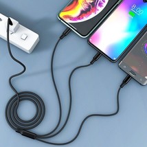 Cable 3 IN 1 type C, iphone, micro USB | xiaomi / samsung / note / poco - £3.42 GBP