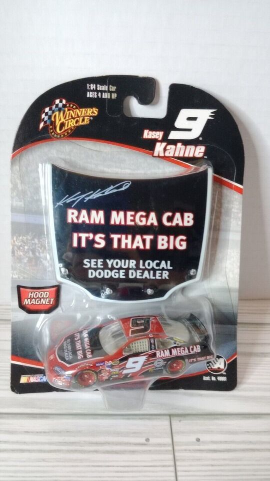 Winners Circle Kasey Kahne #9 Ram Mega Cab with Hood Magnet Stock Car 1/64 Scale - £10.07 GBP
