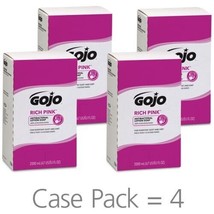 4 Pack Gojo Pink Antibacterial Refill Hand Soap For 2,000 ML Dispenser - £54.44 GBP