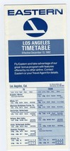 Eastern Airlines Los Angeles California Time Table 1982 Schedule - £11.83 GBP
