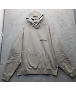 Fear of God Essentials Hoodie Mens XL Gray Fleece Lined Ribbed Cuff/Hem ... - $2,166.59 MXN