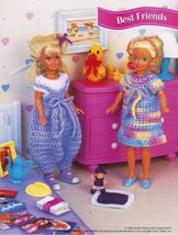9-1/2&quot; Fashion Doll Play Friends Ruffled Pinafore Crop Top Short Crochet... - $9.99