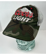 Coors Light Womens Mesh Back Snap Back Hat Cap, Green Camouflage by Mill... - $271.95 MXN