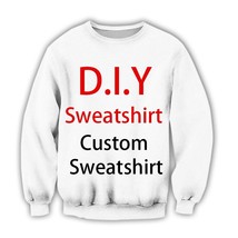 DIY Custom Design Your Own Pictures Casual Streetwear Sweatshirts 3D Print Men W - £82.43 GBP