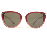 Coach Sonnenbrille 8276 L1099 Weinrot Glitzer Farbverlauf Gold Rahmen W ... - $55.57