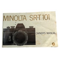 Vintage Minolta SR-T 101 Owners Manual Instruction Booklet - $8.95