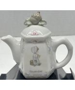 VTG November Precious Moments Tea Pot Home Decor Acorn Blessing Turkey D... - $8.31