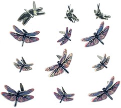 Eyelet Outlet Shape Brads 12/Pkg-Dragonfly - $11.69