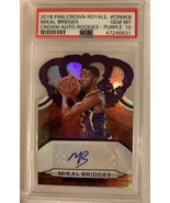 Authenticity Guarantee

2018 Panini Crown Royale Mikal Bridges Auto Rook... - $18,378.39 MXN