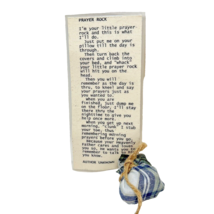 Vintage Handmade Prayer Rock with Poem Christian Gift Religious Spiritual - £11.66 GBP