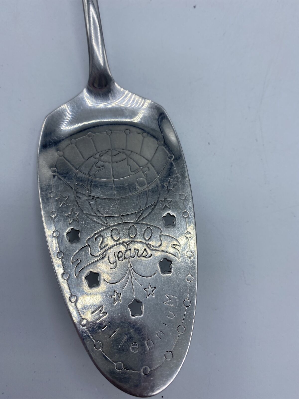 Pie Server All Stainless Pierced Millennium 2000 Capello Stainless ONEID... - $7.91