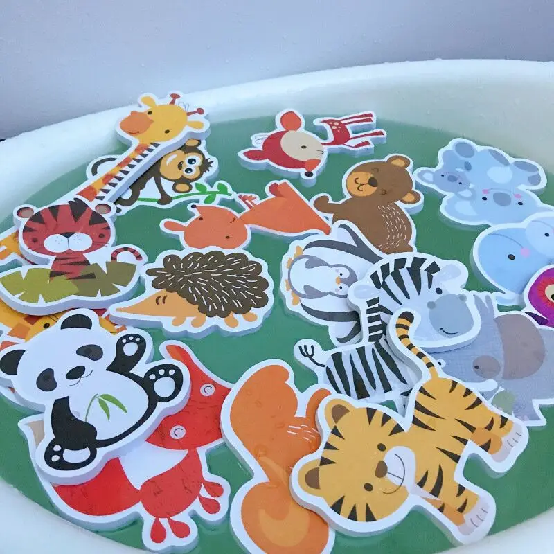 Montessori Baby Bath Toys for Boy Children Bath Foam Stickers Bathtub Floating - £12.58 GBP+