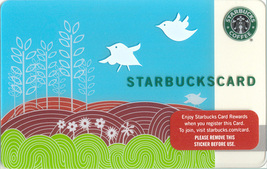 Starbucks 2009 Swallow&#39;s Song Collectible Gift Card New No Value - £4.71 GBP
