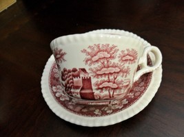 Spode Pink Tower cup and saucer Older Backstamp C1814 orig [88] - £51.43 GBP