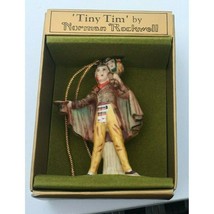 Tiny Tim Norman Rockwell Christmas Tree Ornament by Gorham - 1979 - £7.77 GBP