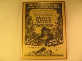 Original Movie Print Ad White Witch Doctor Susan Hayward R Mitchum 1946 [Y79C3b - £7.64 GBP