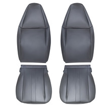 Front Driver Passenger Seat Cover Dark Gray For Chevy Express 1500 2500 3500 - £75.96 GBP