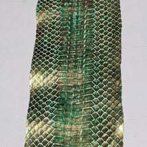 Antique Metallic Brush Genuine Snakeskin Snake Skin Leather Craft Supple... - $424.24 MXN+