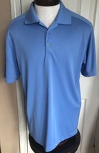 Nike Golf Dri-Fit Blue Short Sleeve Polo Shirt Men’s L - £14.23 GBP