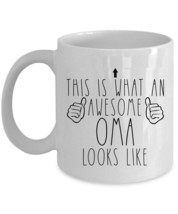 An Awesome Oma Looks Like Coffee Mug Funny Mother Cup Christmas Gift For Mom - £12.66 GBP+