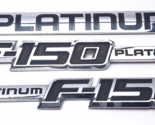 2009-2013 Ford F-150 PLATINUM Fender Badges Emblems Badge Emblem PAIR + ... - $135.29