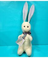 Hallmark Earsley Rabbit Felt Bunny Plush Stuffed Animal Easter 18&quot; Blue ... - $386.22 MXN
