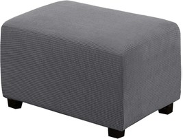 The Hversailtex Ottoman Cover Slipcover Rectangular Fit Length 29&quot;-34&quot; C... - $33.95
