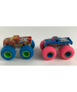 Hot Wheels Glow In The Dark Die Cast 1:64 Vehicles Monster Trucks Neon Lot - $40.55 CAD