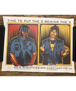Tupac Notorious Big 90s Nightvizzion Charleston Silkscreen Concert Poste... - £233.00 GBP
