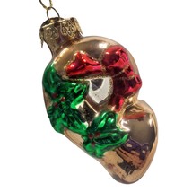 Thomas Pacconi Christmas French Horn Hand Blown Glass Ornament Museum Series 3&quot;  - £10.07 GBP