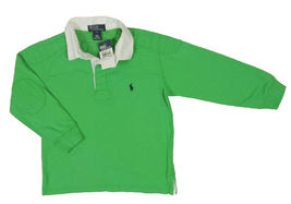 NEW Polo Ralph Lauren Little Boys Rugby Shirt! Bright Green or Navy  - £27.97 GBP