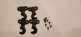 4 Singer Treadle Sewing Machine Drawer Frame Base Hooks w/Screws - $11.88