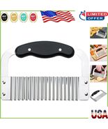 Durable Crinkle-Cut Wave Slicer - Stainless Steel Blade for Effortless F... - $23.90 CAD