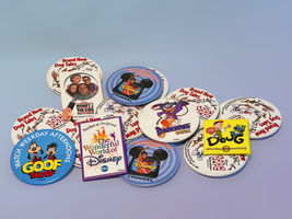 Disney Store Cast Member Buttons 1990s TV Shows Collection Lot 7+ - $19.99