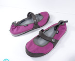 TEVA Sandals Womens 9 Purple Bllack 4329 Comfort Mary Jane Flats Shoes - £21.52 GBP
