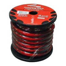 Audiopipe Power Cable 0-Gauge 25 Foot Spool - Red - $147.73 CAD