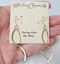 Vintage Silver Canyon Sterling Dangle Pierced Earrings, NEW On Card - $12.86